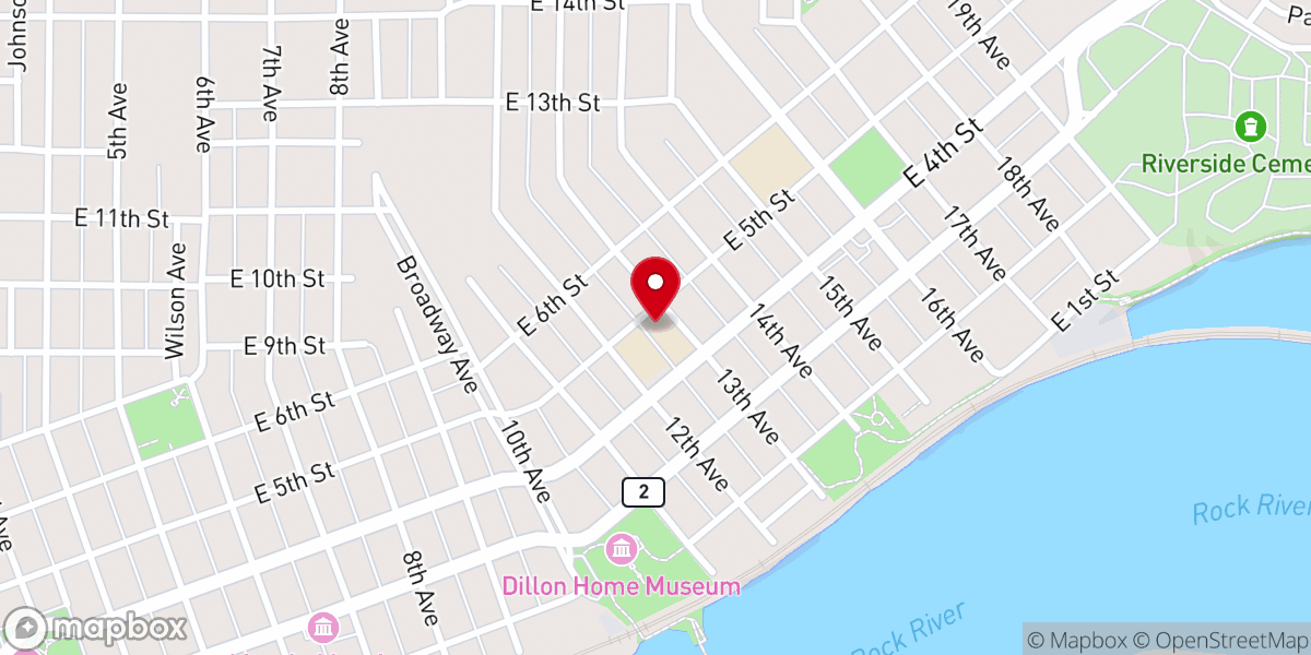 Map showing location of Sterling First Church of the Nazarene