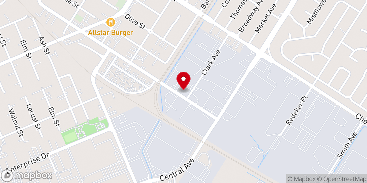 Map showing location of Newark Community Church