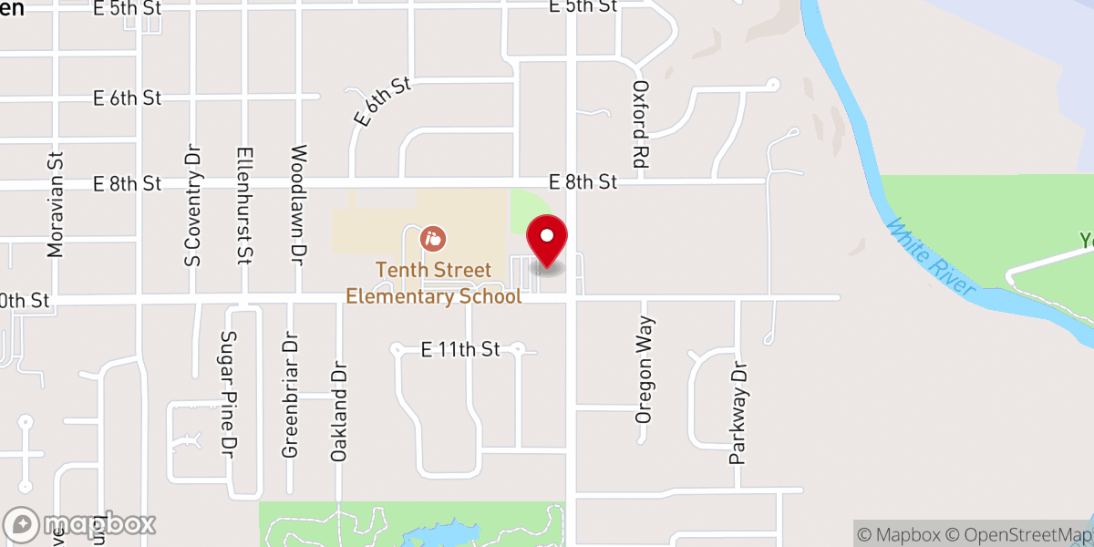 Map showing location of Parkview Church of the Nazarene (IN)