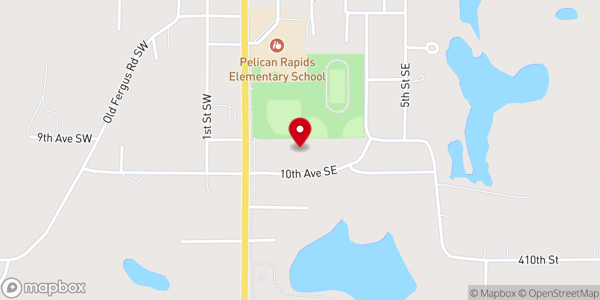 Map showing location of Calvary Evangelical Free Church