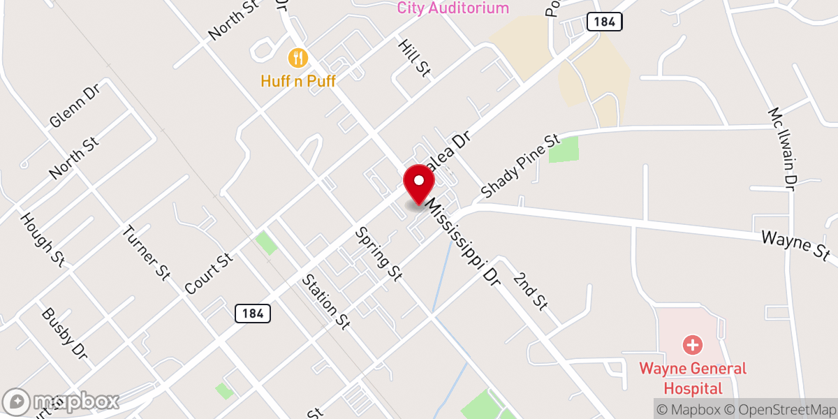 Map showing location of First Baptist Early Learning