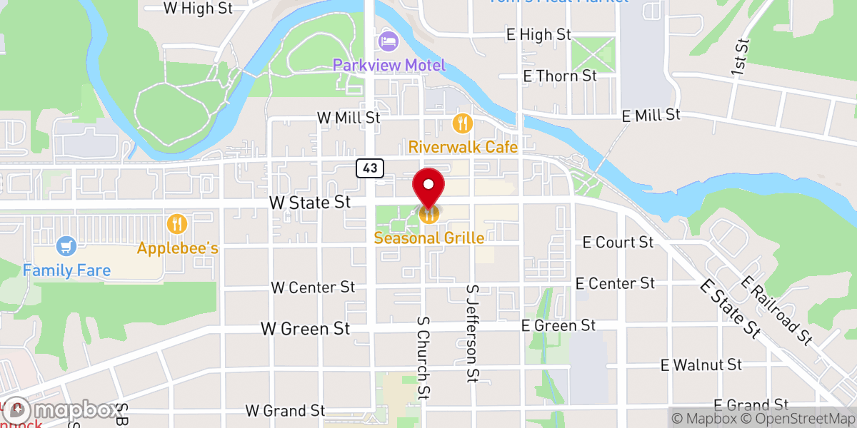 Map showing location of Seasonal Grille