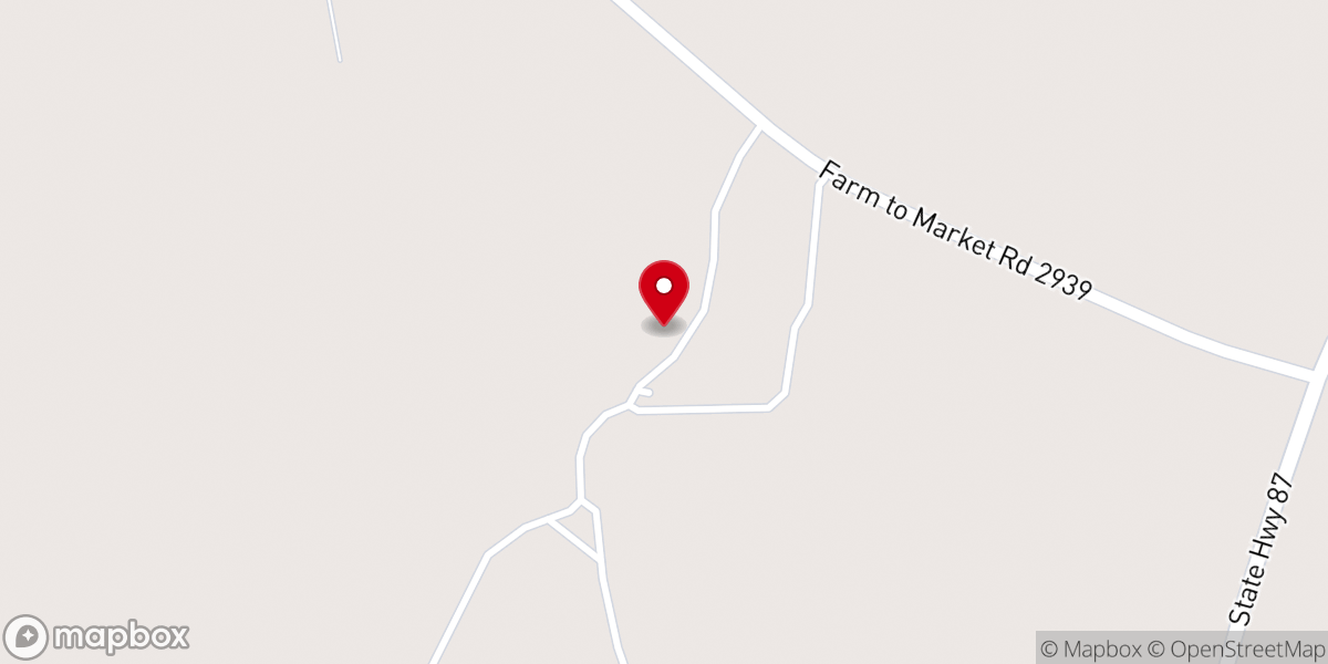 Map showing location of East Texas Baptist Encampment