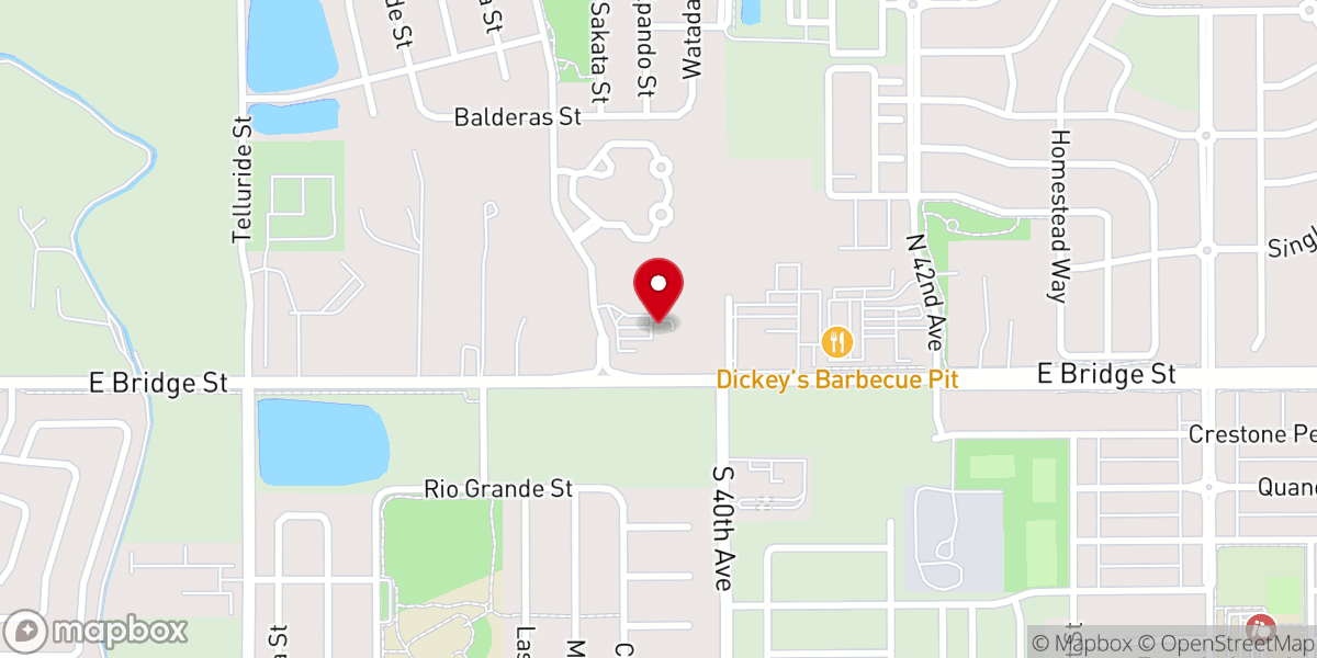 Map showing location of Chapel Hill Church