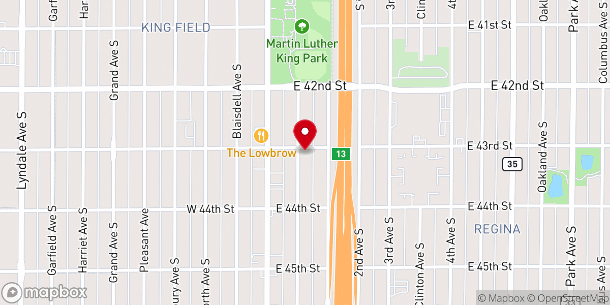 Map showing location of New beginnings Baptist Ministries