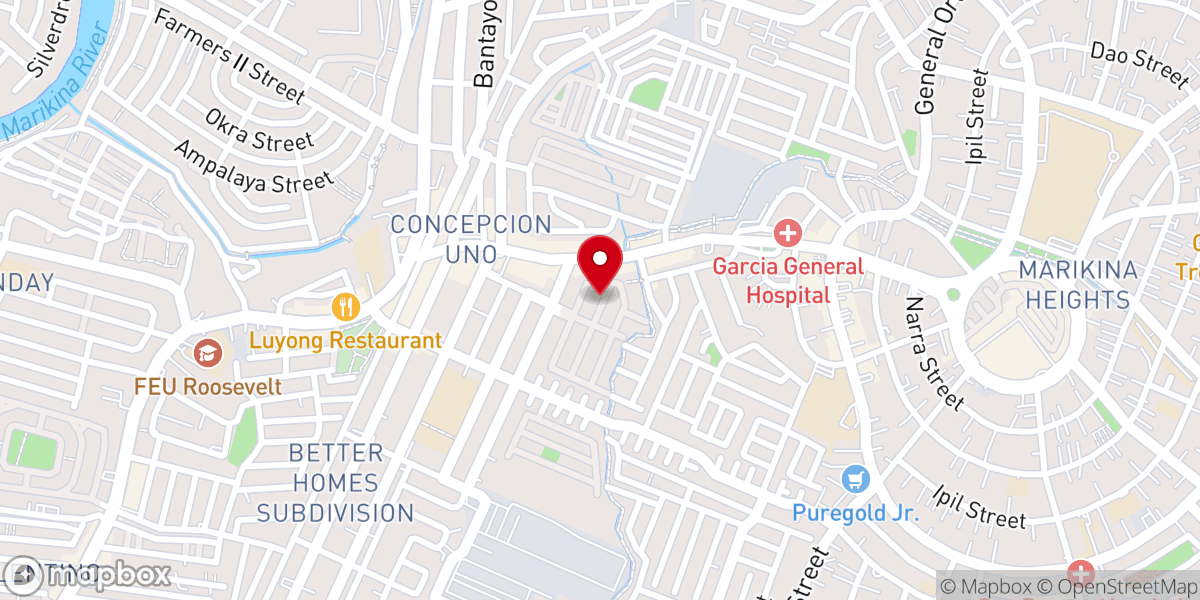 Map showing location of The Vine and the Branches Marikina Baptist Church