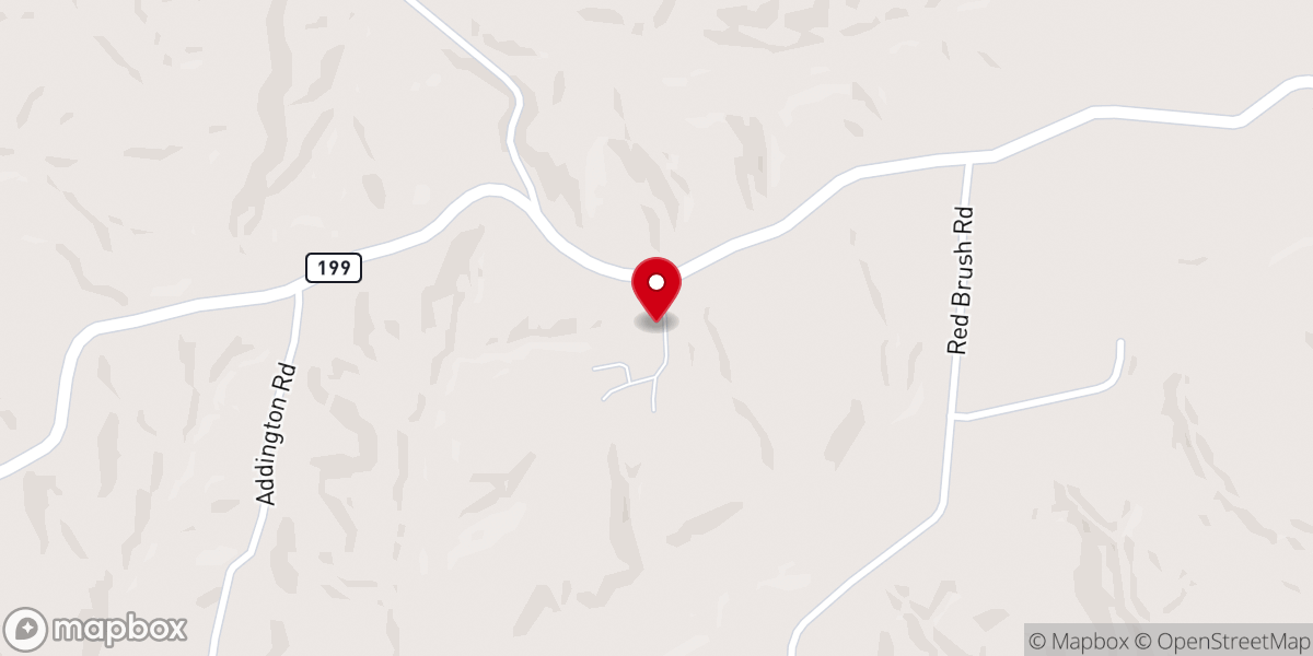 Map showing location of Harvest Baptist Church