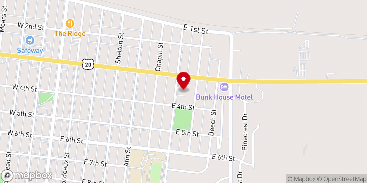 Map showing location of St Patrick's Catholic Church