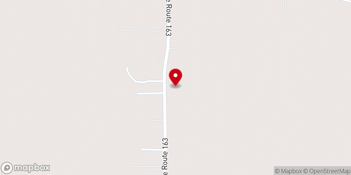 Map showing location of West Lake Baptist Church