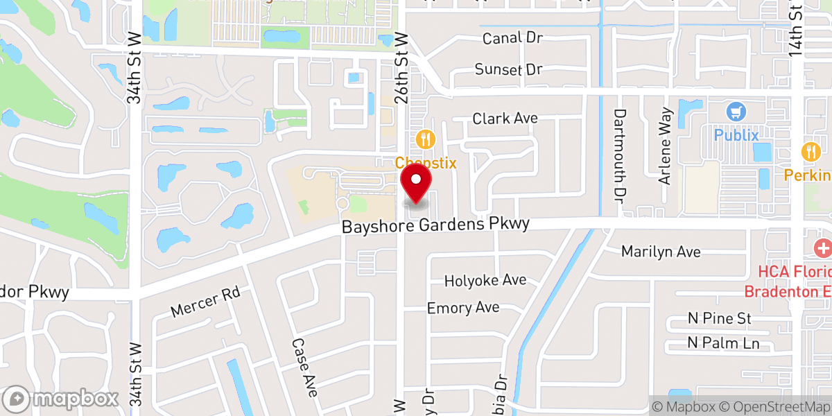 Map showing location of CCN Sarasota - Bradenton