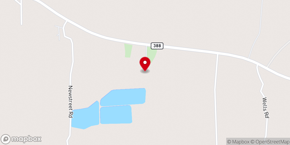 Map showing location of Bigbee Valley CME Church