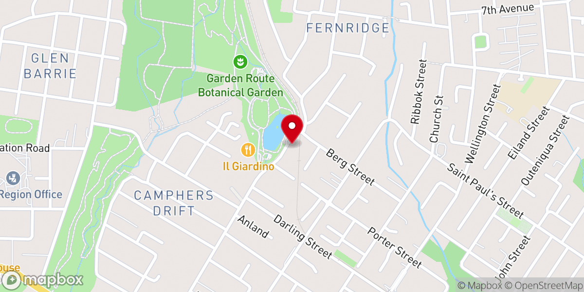 Map showing location of George Gemeente Van Christus Church Of Christ