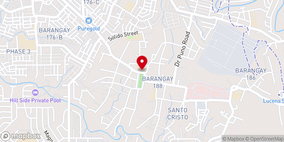 Map showing location of Our Lady of the Holy Rosary Parish (Diocese of Novaliches)