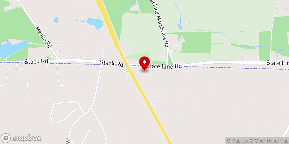 Map showing location of Mt. Pisgah Baptist Church