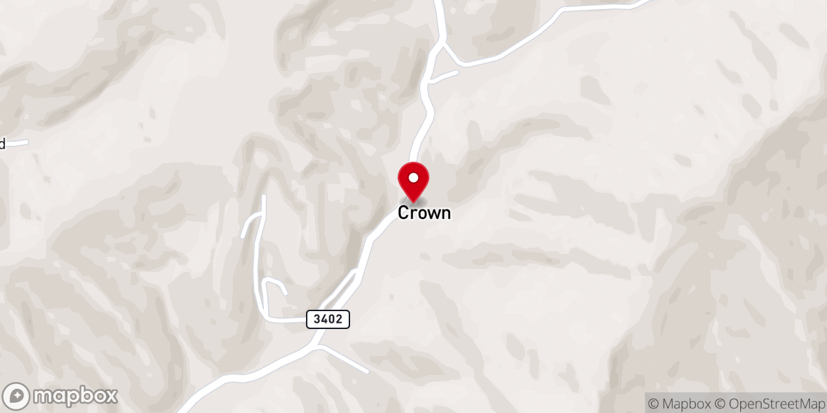 Map showing location of Dryfork Pentecostal