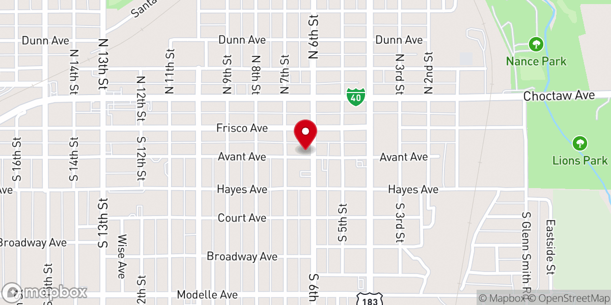 Map showing location of Host Ministries