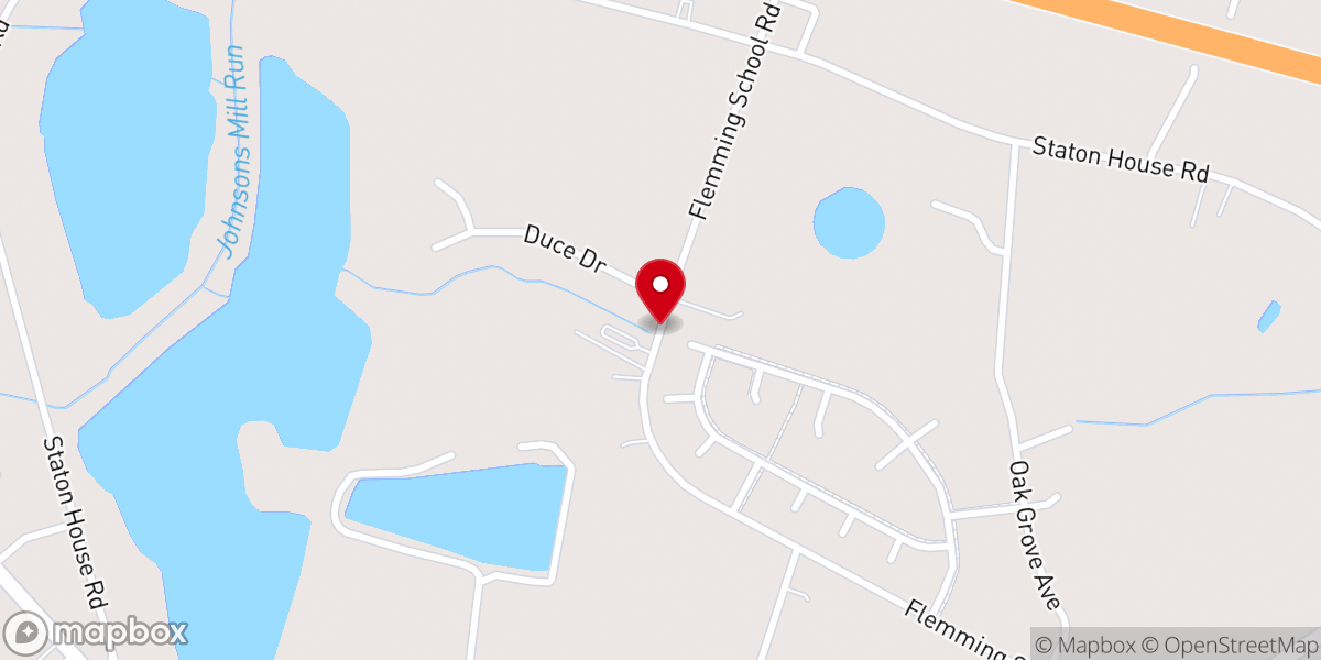 Map showing location of St Mary Baptist Church
