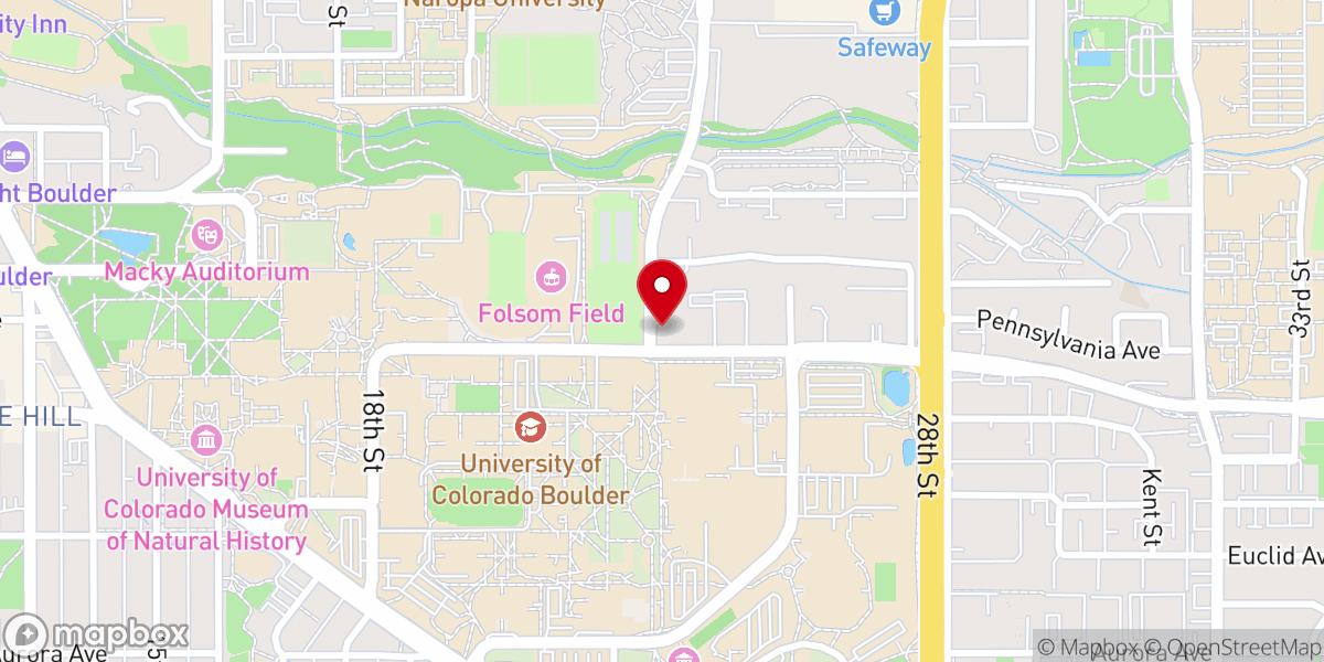 Map showing location of University Lutheran Chapel - LCMS