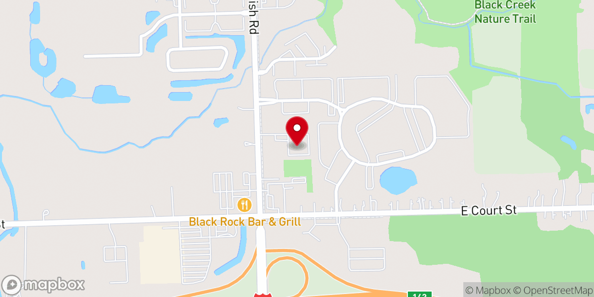 Map showing location of Grace Presbyterian Church