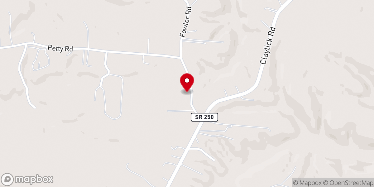 Map showing location of The Church of God at White Bluff TN