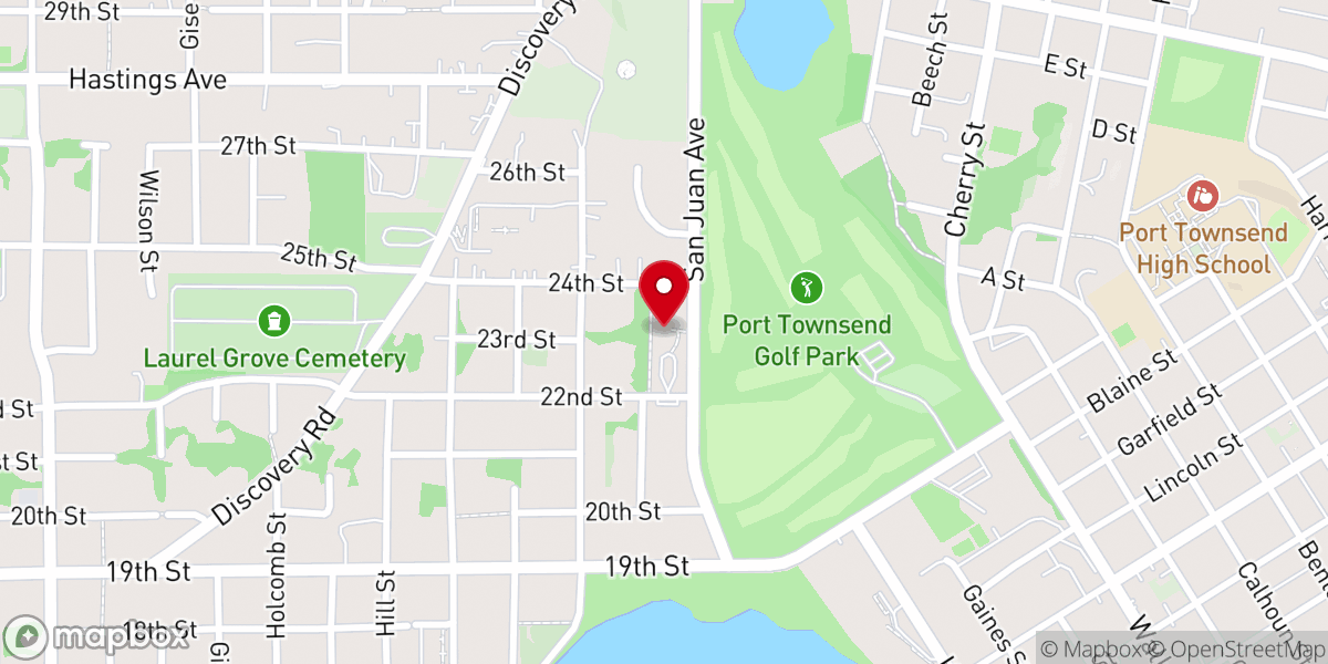 Map showing location of Quimper Unitarian Universalist Fellowship