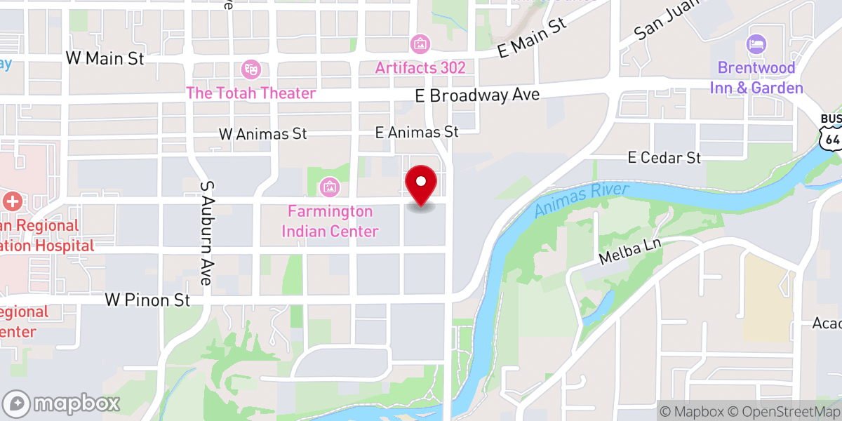 Map showing location of Ideal Baptist Church