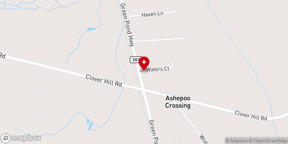 Map showing location of New Covenant Fellowship Hall
