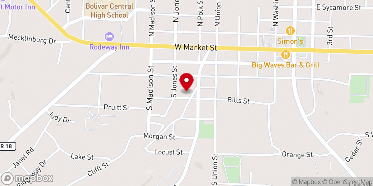 Map showing location of SERENITY APOSTOLIC DELIVERANCE HUB