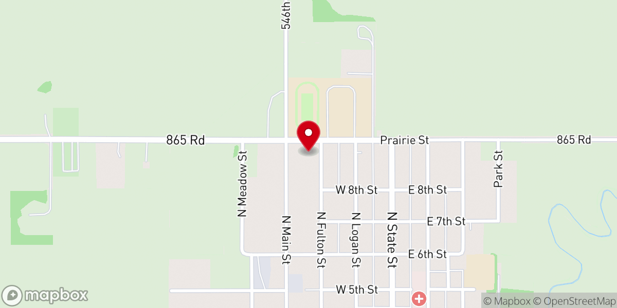 Map showing location of Osmond Immanuel Lutheran