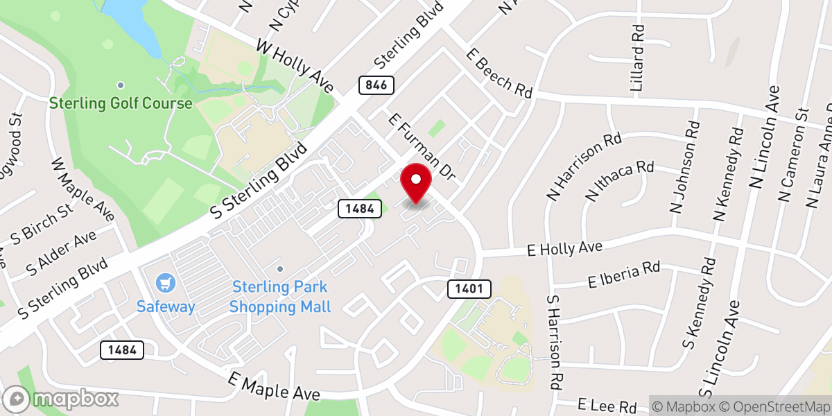 Map showing location of New Life Church