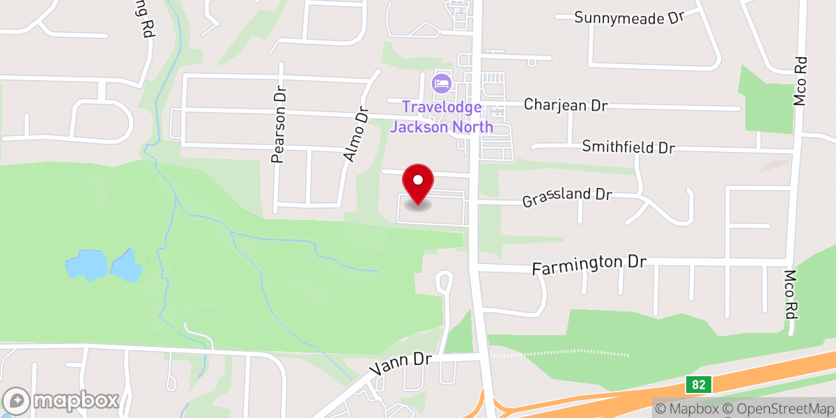 Map showing location of Northside Church