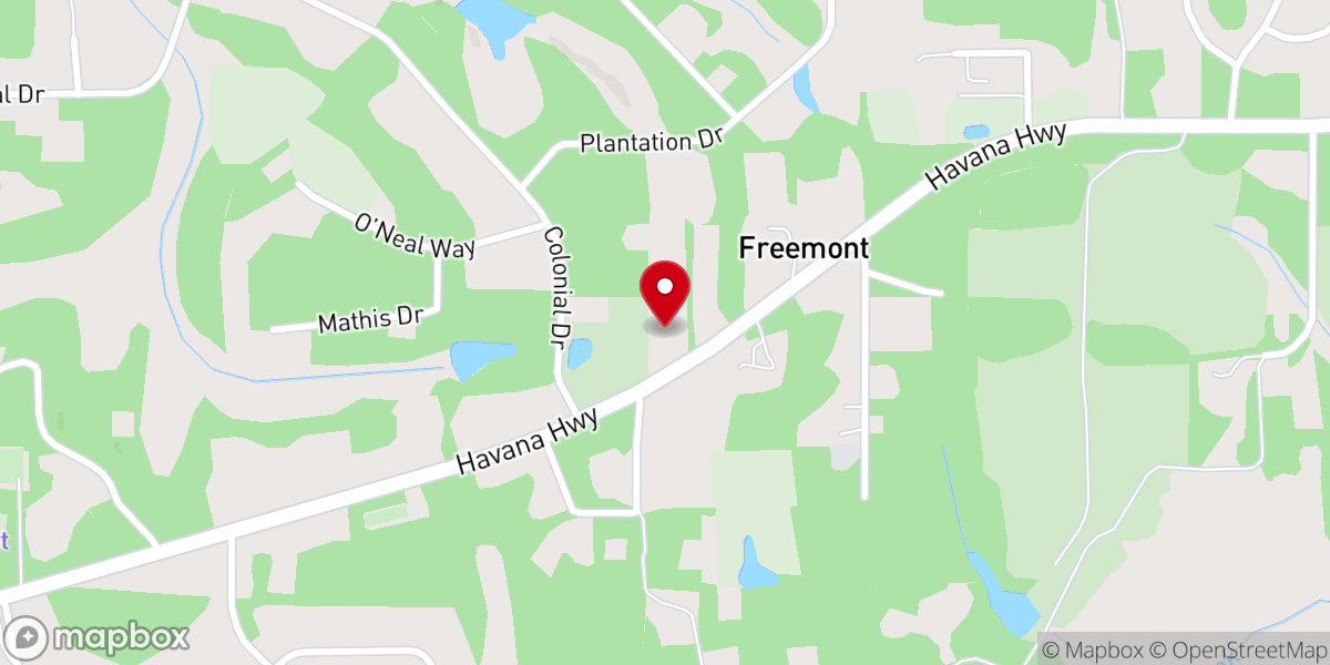 Map showing location of The Body of Christ - Church and Food Distribution Center