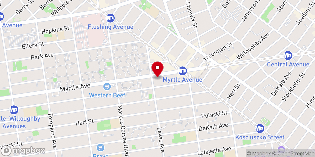 Map showing location of The New Rivers of Life Church