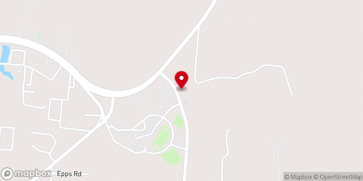 Map showing location of Teague Bible Church