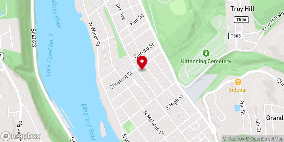 Map showing location of Living Water Church