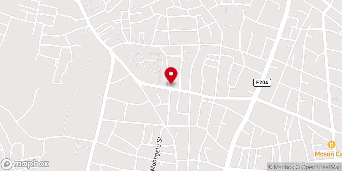 Map showing location of Oworu Memorial Methodist Church, Ijebu-ode