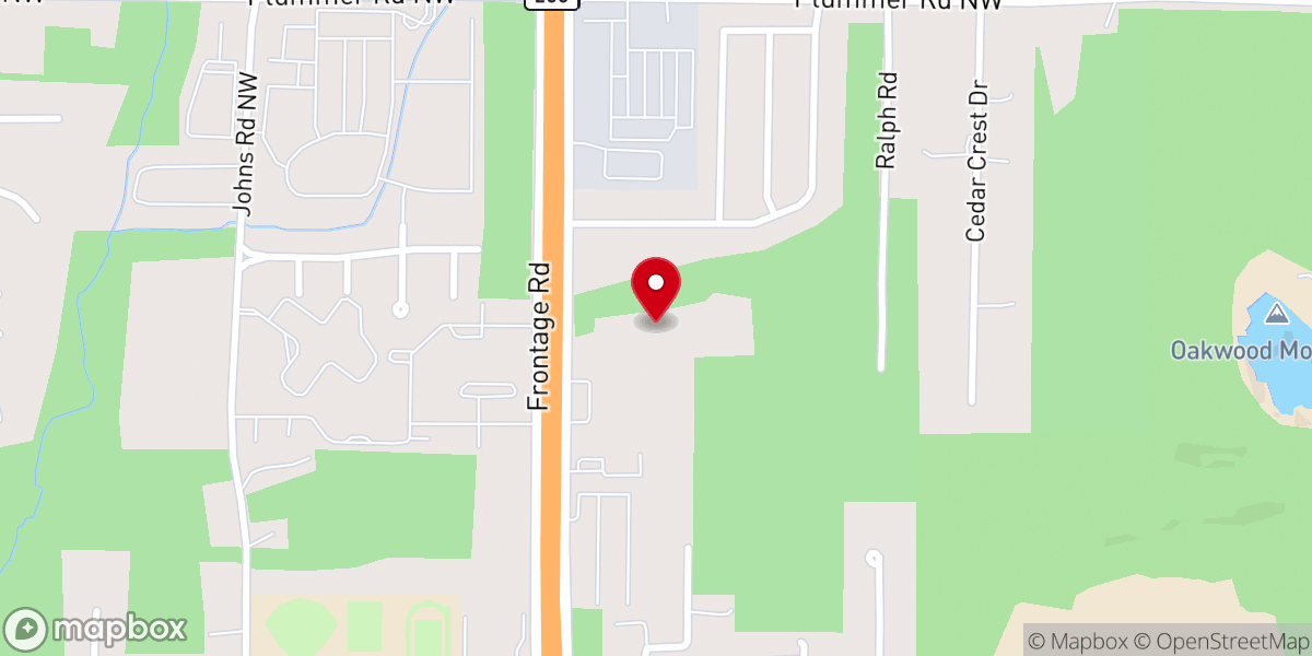 Map showing location of Grace Community Church