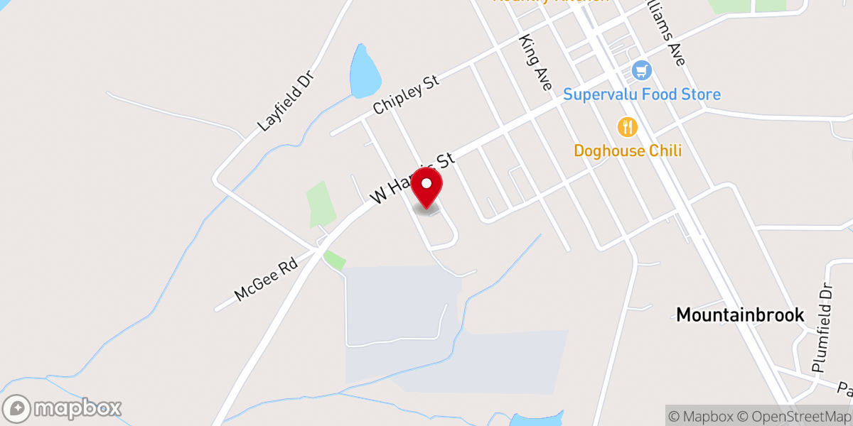 Map showing location of St Paul United Methodist Church