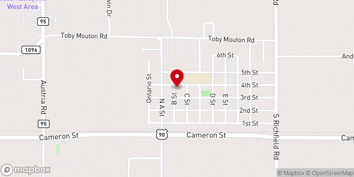 Map showing location of Christina Learning Center