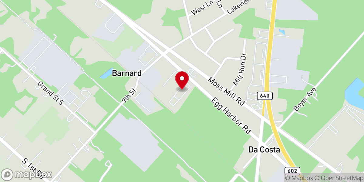 Map showing location of Victory Bible Church
