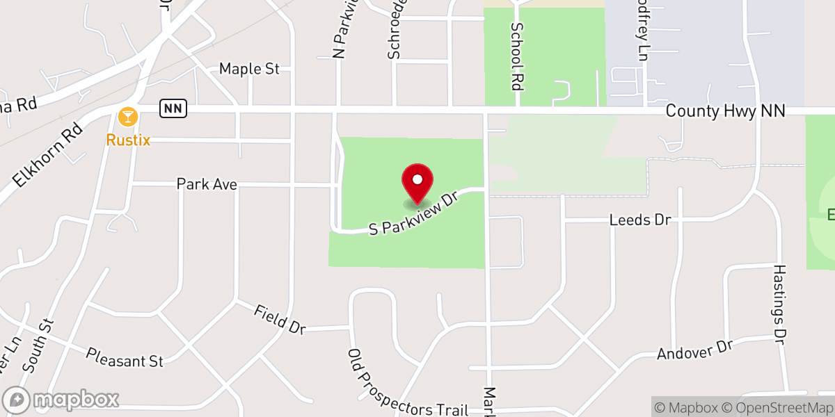 Map showing location of Eagle Village Park
