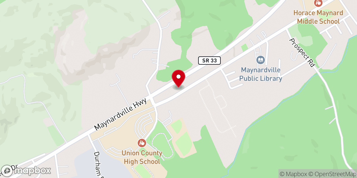 Map showing location of Midland Association of Baptists