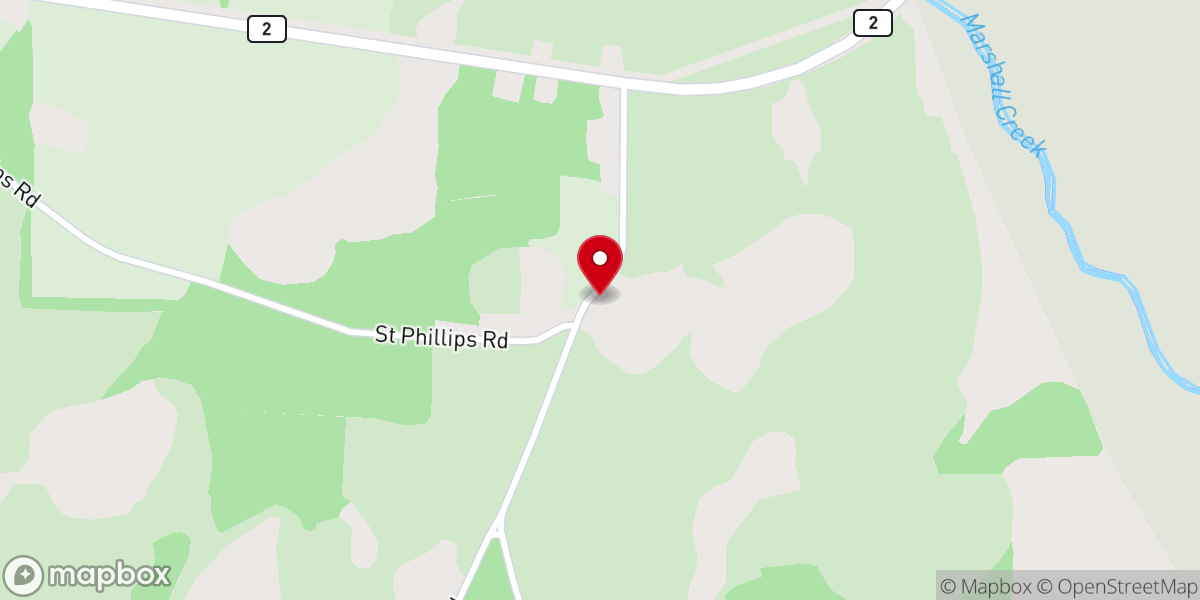 Map showing location of Saint Phillips Church