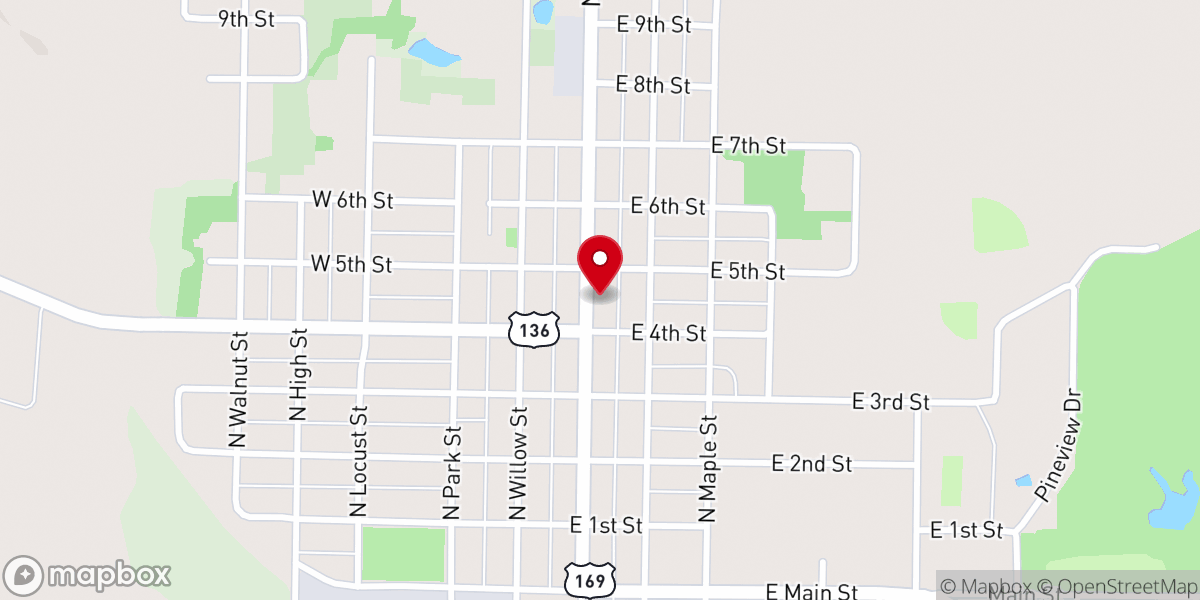 Map showing location of Stanberry