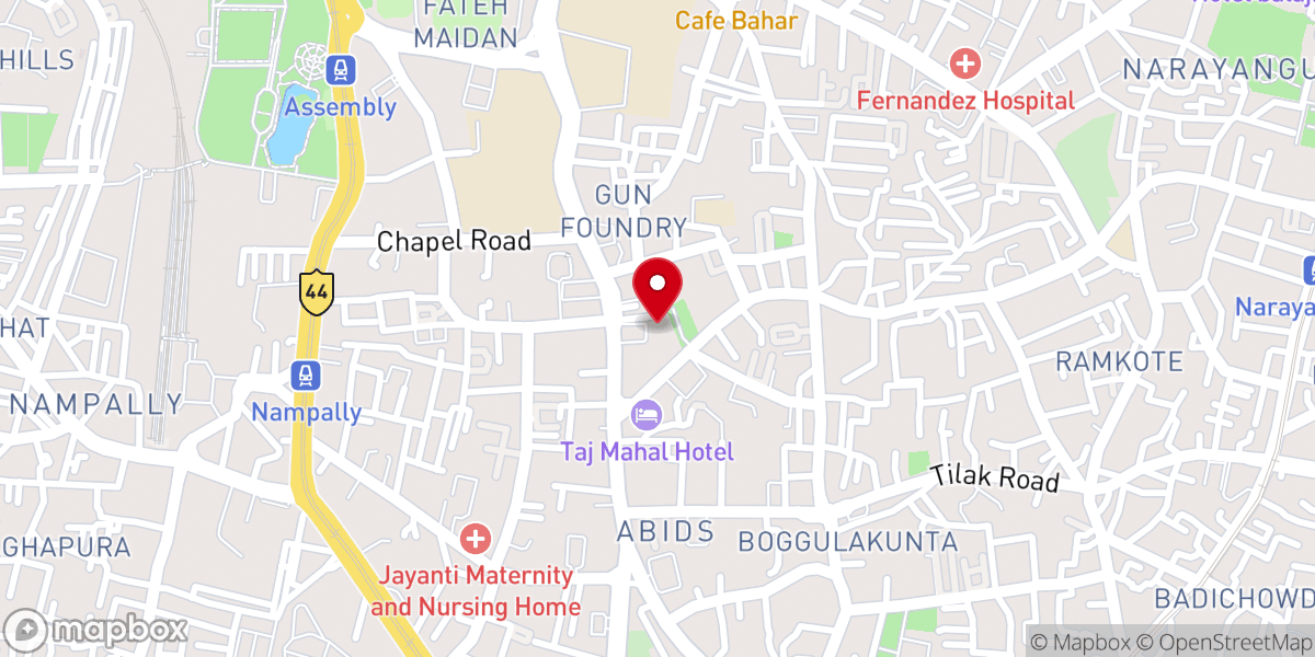 Map showing location of CSI - St. George's Church