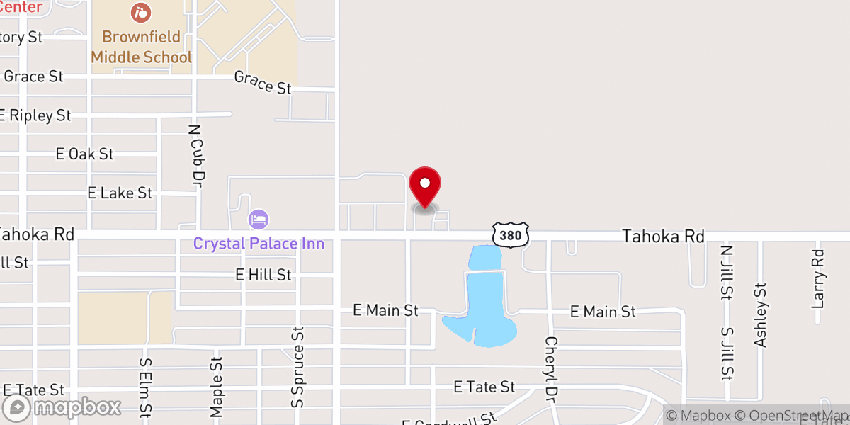 Map showing location of First Christian Church