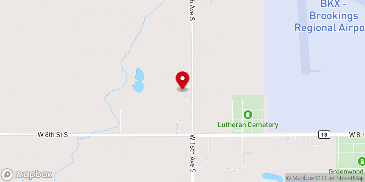 Map showing location of Teen Challenge of the Dakotas