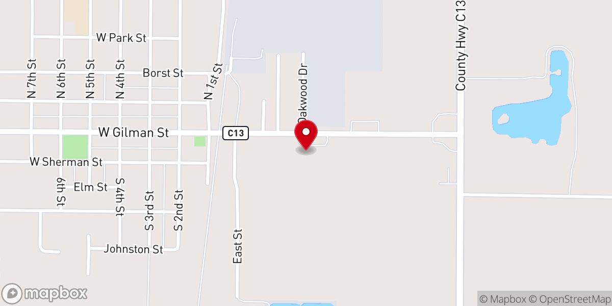 Map showing location of First Grace Baptist Church