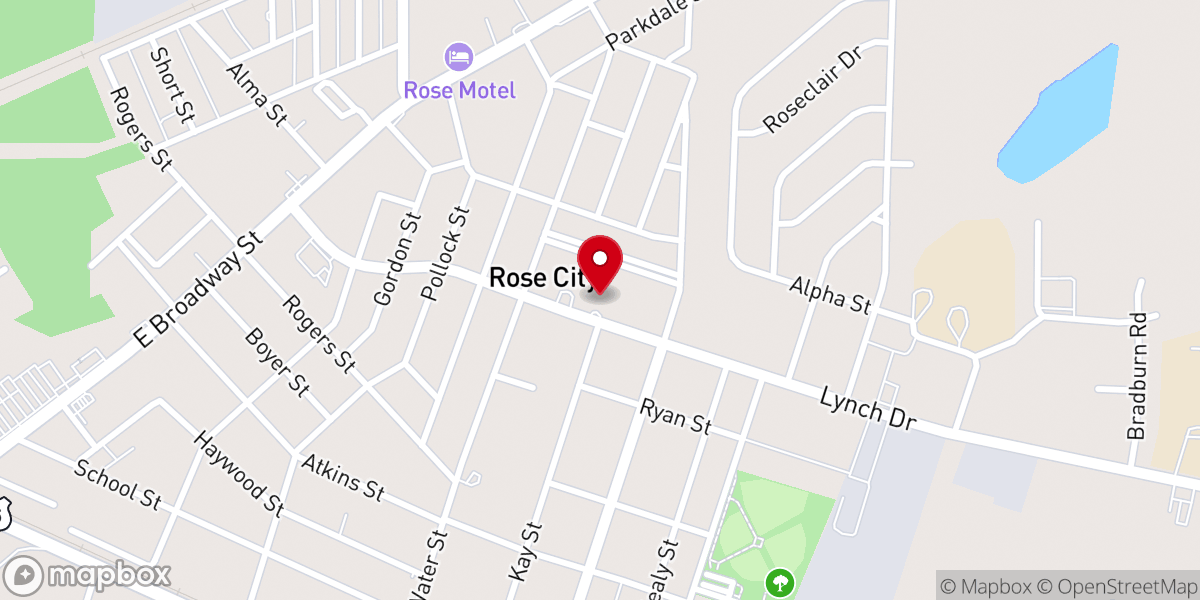 Map showing location of Urban Harvest Fellowship