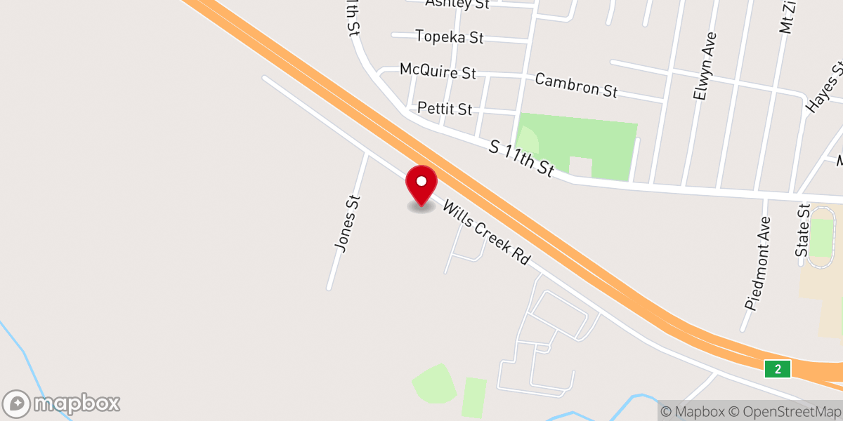 Map showing location of Mountain Lakes District Office - North Alabama Conference of the United Methodist Church